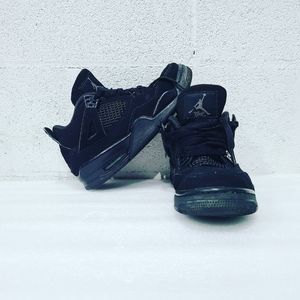 Nike Air Jordans 4 Retro Black Cat 408452-010 wome